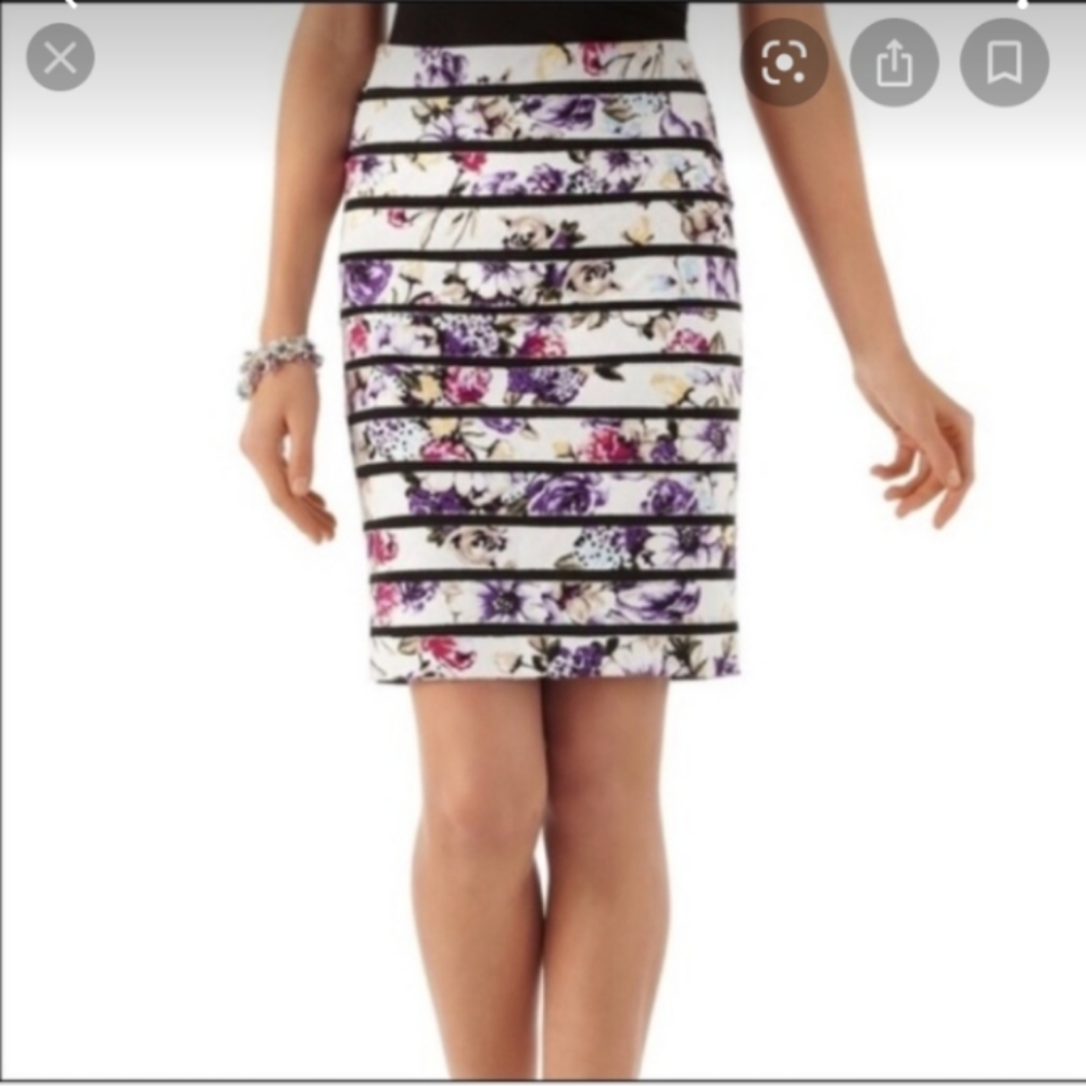 White House Black Market Bumblebee Pencil Skirt